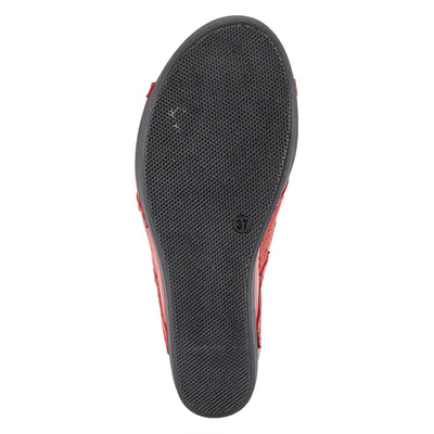 Spring Step Women's Fusawedge Wedge Sandal Red EU 36 / US 5.5-6
