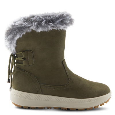 Flexus Women's Snowbird Olive Boots Green EU 38 / US 7.5-8