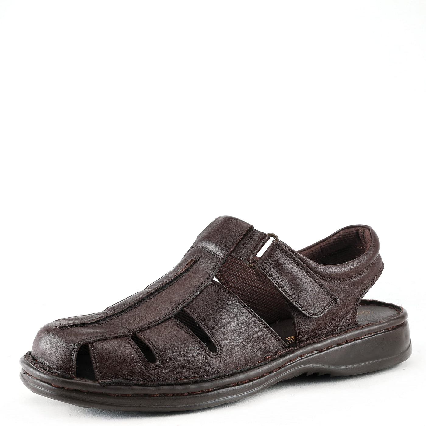 Spring Step Men's Laredo Leather Sandal Dark Brown EU 39 / US 6-6.5