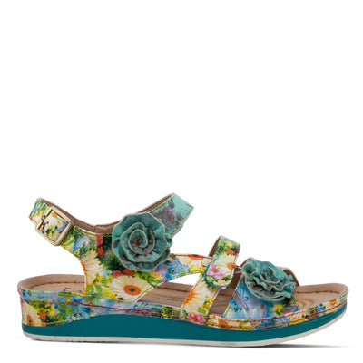 Spring Step L'Artiste Women's Joelina-Dazi Ankle Strap Sandal Turquoise Multi EU 41 / US 9.5-10