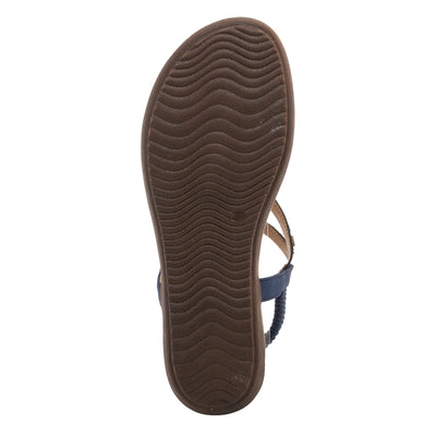 PATRIZIA Women's Crema Slingback Sandal Navy EU 39 / US 8.5