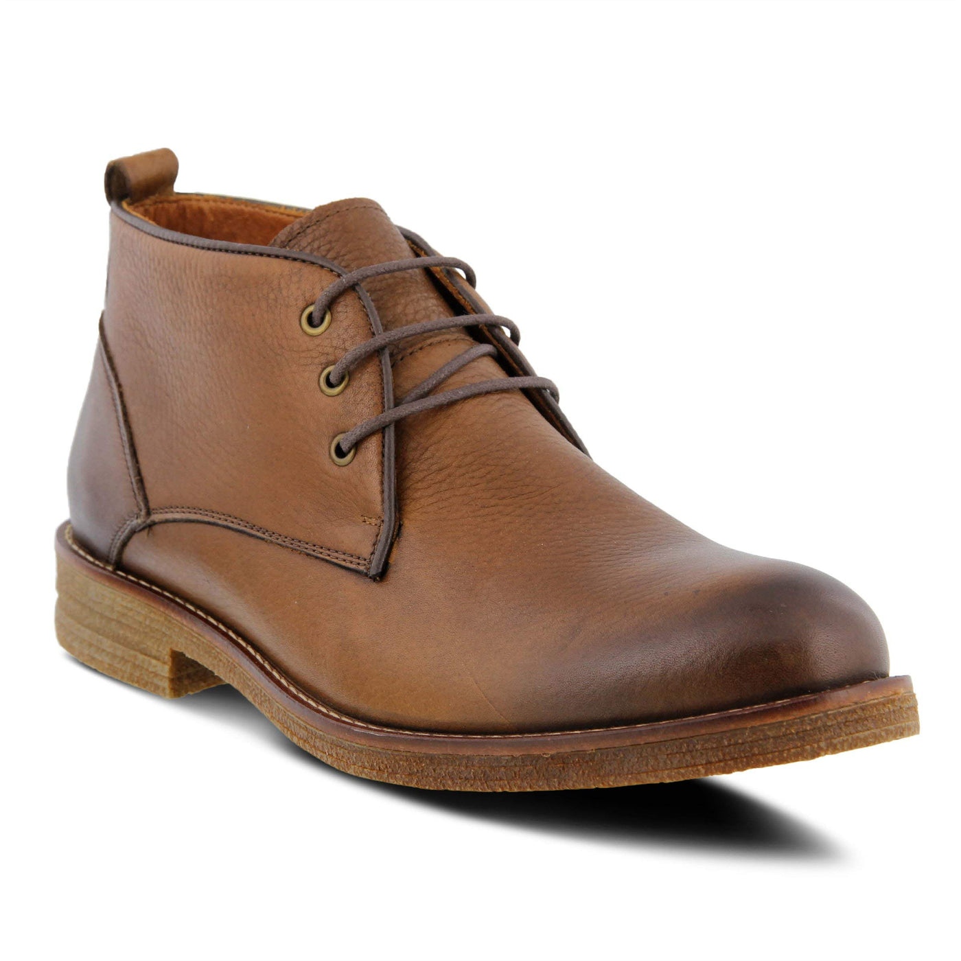 Spring Step Men's Ankle Boot, Brown, 7-7. 5