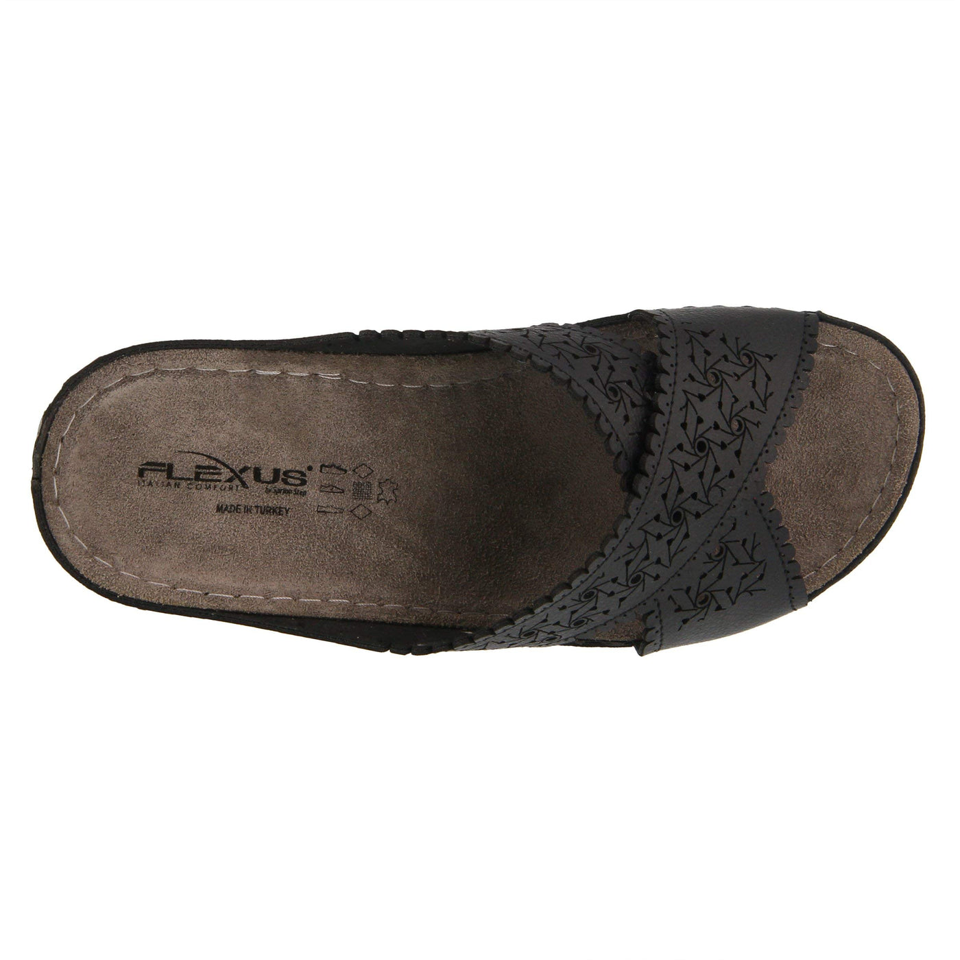 Flexus by Spring Step Women's Passat Slide Sandal, Black, 40 M EU (US 9 US)