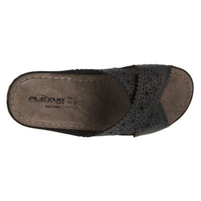 Flexus by Spring Step Women's Passat Slide Sandal, Black, 40 M EU (US 9 US)