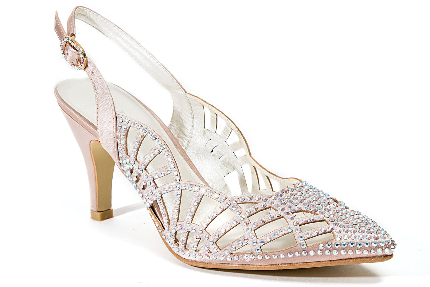 LADY COUTURE Dressy Sling Back Closed Toe, ESTER CHAMPAGNE 38