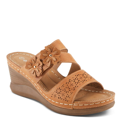 PATRIZIA Women's LOLLY Slide Wedge Sandals Camel EU 41 / US 9.5-10