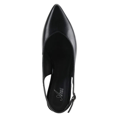 Azura Women's Pretty Slingback Shoe Black EU 37 / US 6.5-7
