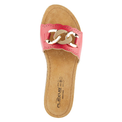 Flexus by Spring Step Janey Women's Slide Sandals, Size: 36, Red