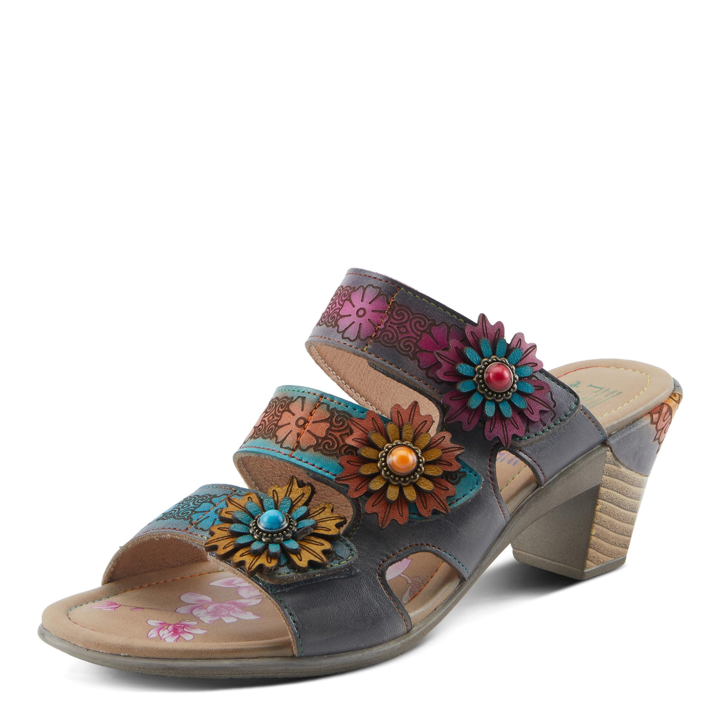 L'Artiste by Spring Step Women's Alexi Sandal, Grey Multi, 7.5-8