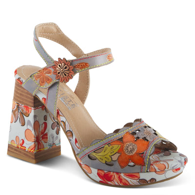 Spring Step L'Artiste Women's Avantgarde Back Strap High Heel Sandal Grey Multi EU 41 / US 9.5-10