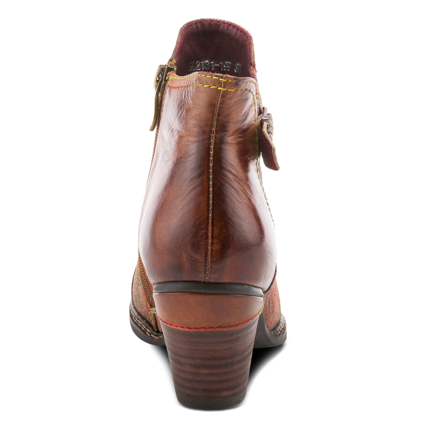 Spring Step L'Artiste Women's Captivate Leather Bootie Brown Multi EU 39 / US 8.5