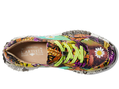 Spring Step L'Artiste Women's Zingy Fashion Sneaker Yellow Multi EU 36 / US 5.5-6