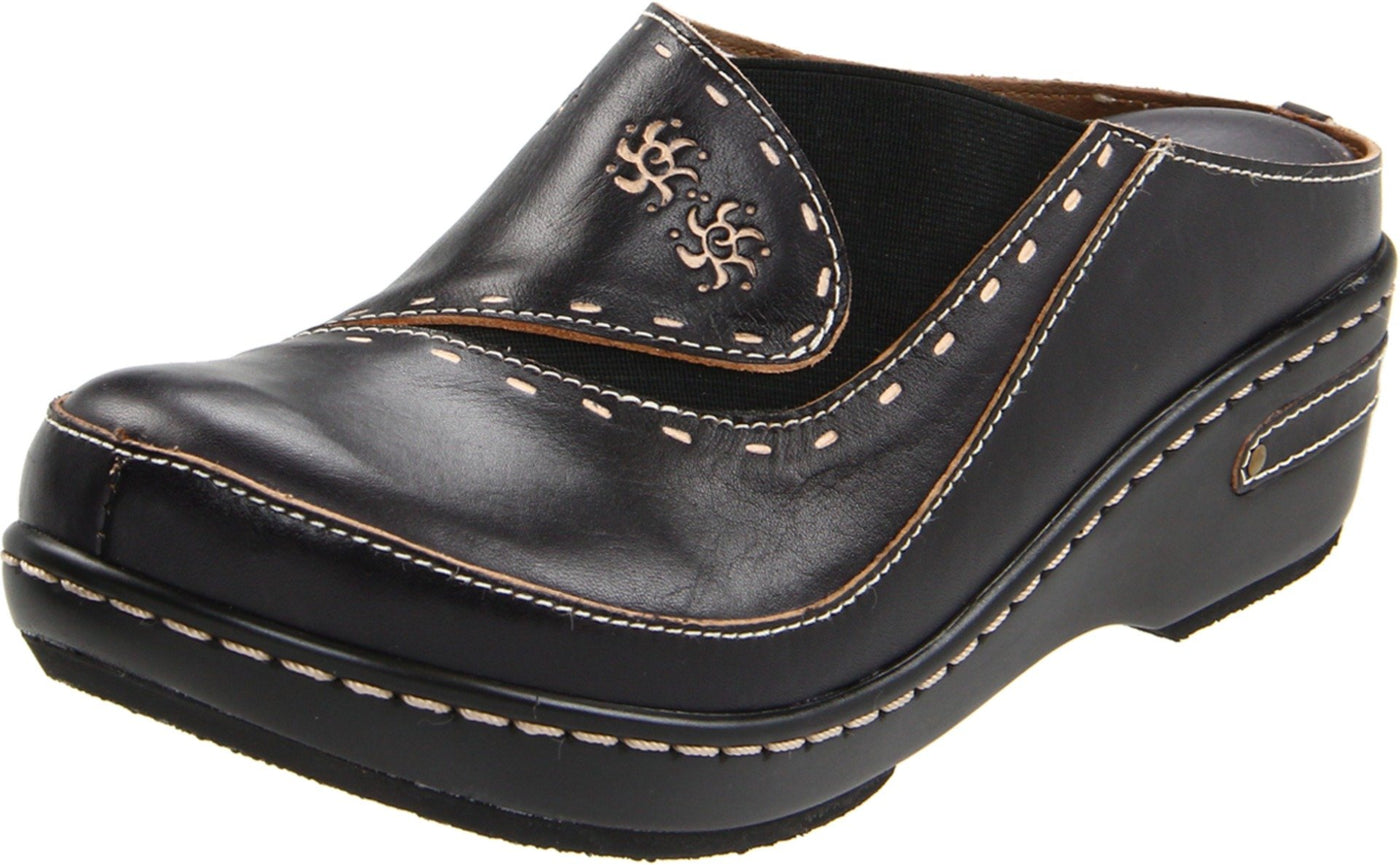 L'Artiste by Spring Step Women's Chino Mule, Black, 43 EU/11.5-12 M US