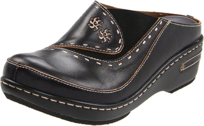 L'Artiste by Spring Step Women's Chino Mule, Black, 43 EU/11.5-12 M US