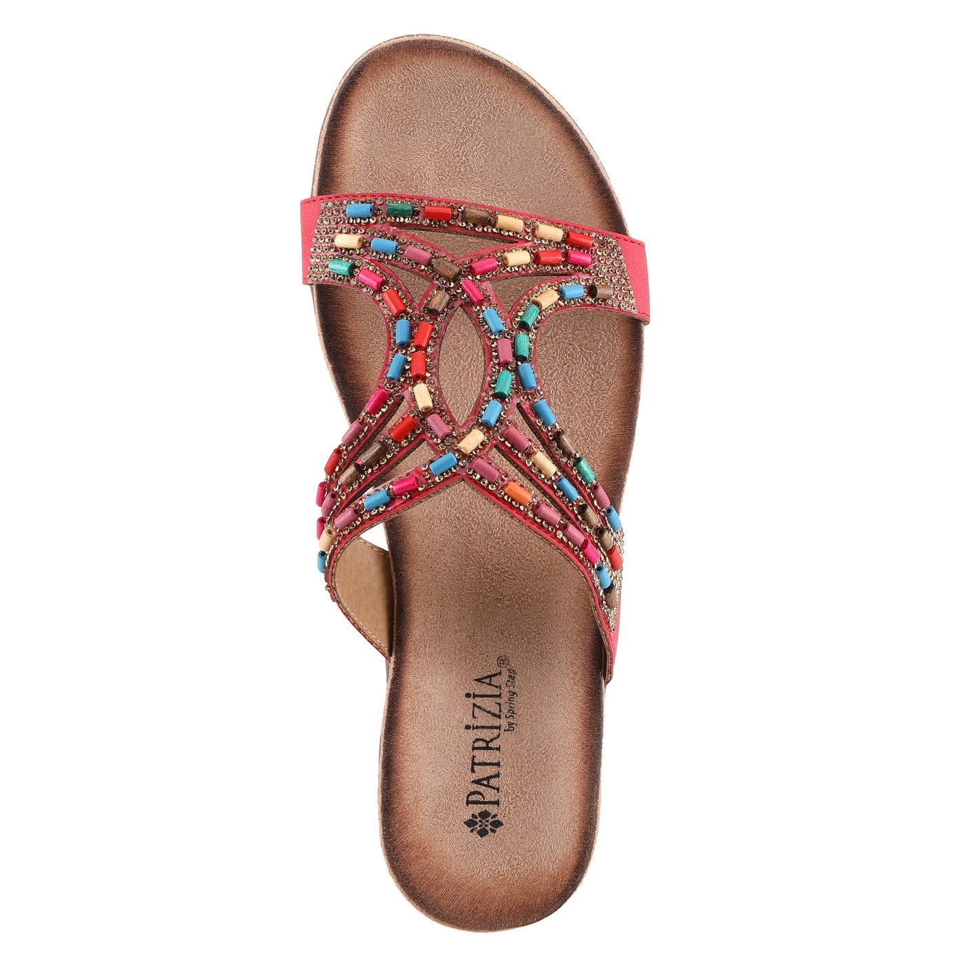 PATRIZIA Women's Twirling Slide Sandal Red EU 36 / US 5.5-6