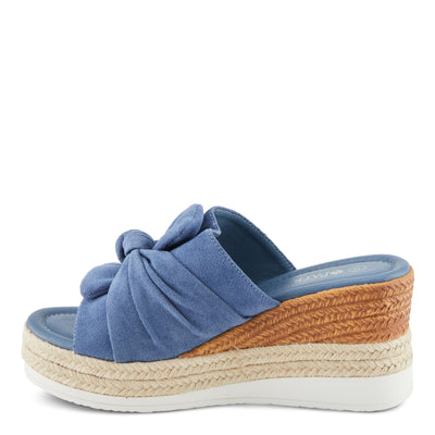 PATRIZIA Women's BELLALUCE Slide Wedge Sandals Blue EU 41 / US 9.5-10