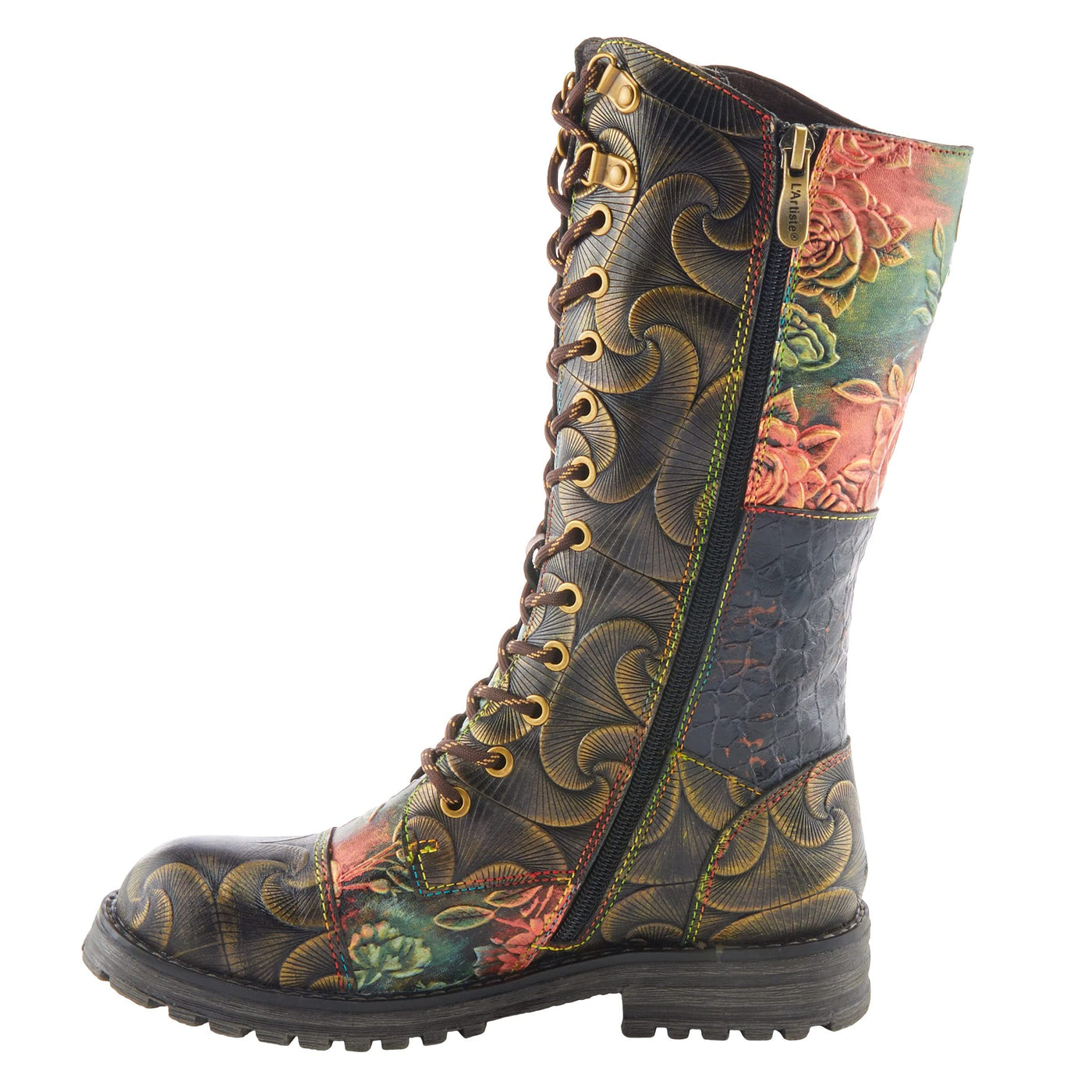Spring Step L'Artiste Women's Glowtini Boots Olive Multi EU 36 / US 5.5-6