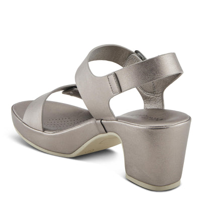 PATRIZIA Women's SANDLIN Slingback Heeled Sandals Pewter EU 42 / US 10.5-11