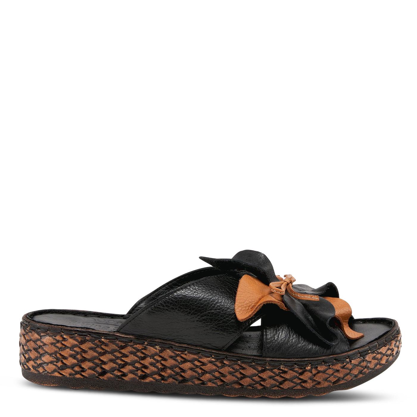 Spring Step Women's Hilary Slide Sandal Black EU 38 / US 7.5-8