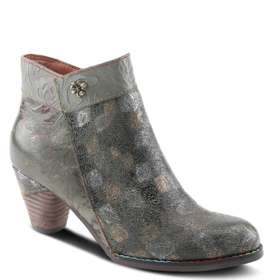 Spring Step L'Artiste Bestlove Ankle Boots for Women Low Heel | Casual Women's Boots Women with Metallic Brush Strokes and Cushion Footbed Olive Multi EU 40 / US 9