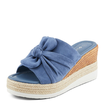 PATRIZIA Women's BELLALUCE Slide Wedge Sandals Blue EU 38 / US 7.5-8
