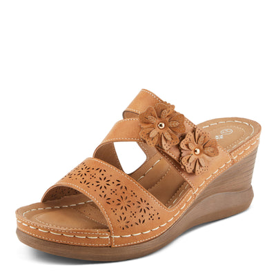 PATRIZIA Women's LOLLY Slide Wedge Sandals Camel EU 41 / US 9.5-10