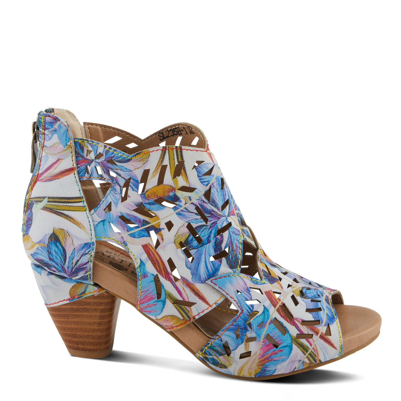 L'Artiste by Spring Step Women's Icon-Fleur Pump, Blue Multi, 9