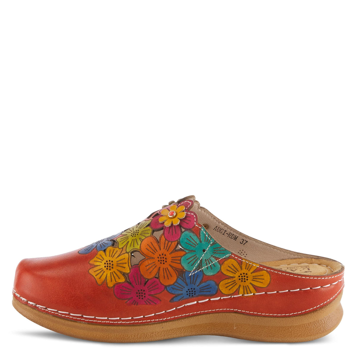 Spring Step L'Artiste Women's Augi Clog Red Multi EU 39 / US 8.5
