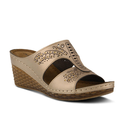 Flexus Mindela Sandals Bronze 36 Euro (Women US 5.