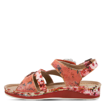 Spring Step L'Artiste Women's Joelina-Dazi Ankle Strap Sandal Red Multi EU 39 / US 8.5