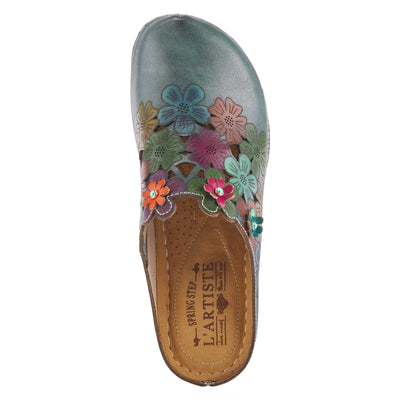 Spring Step L'Artiste Women's Augi Clog Blue Multi EU 37 / US 6.5-7
