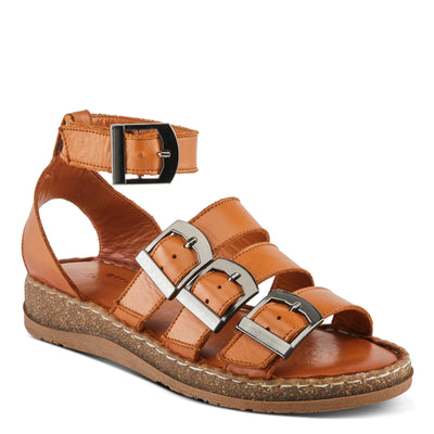 Spring Step Women's Alexcia Sandal, Camel, 8.5