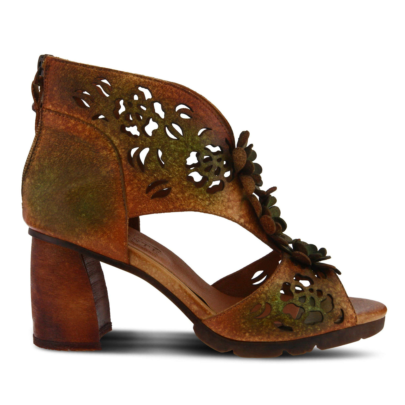 Spring Step L`Artiste Women's Marieloves Ankle Strap Sandal Camel Multi EU 35 / US 5