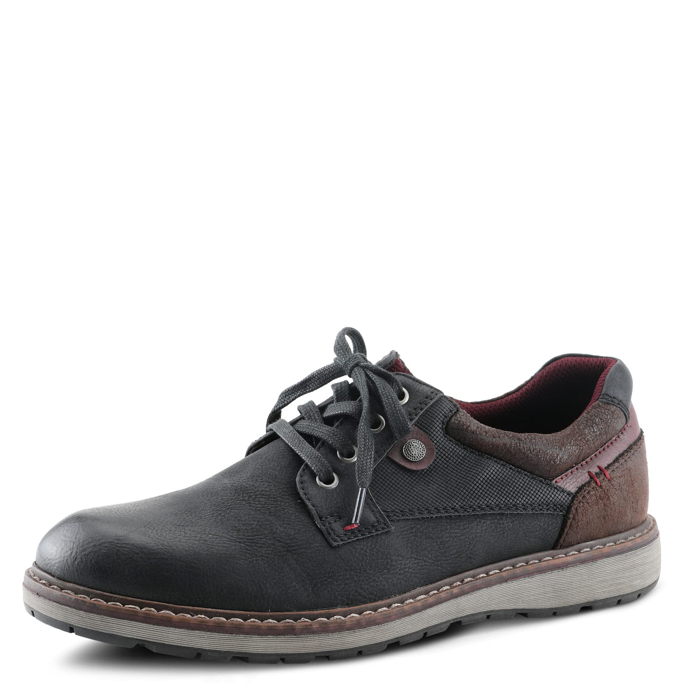 Spring Step Men's Raymond Sneaker Black EU 41 / US 8-8.5