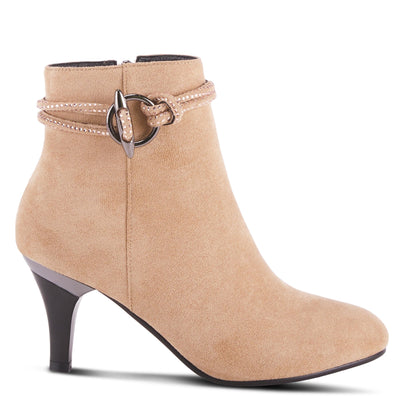 PATRIZIA Women's Kitten Microsuede Heeled Bootie Light Grey EU 38 / US 7.5-8