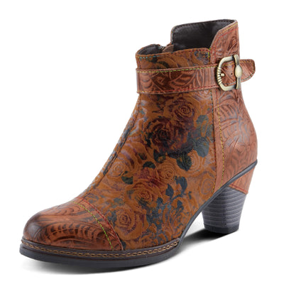 L'Artiste by Spring Step Women's Antilles Boho Booties, Camel, 8
