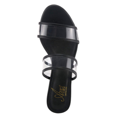 Azura Women's Rashell Strappy Sandal Black EU 38 / US 7.5-8