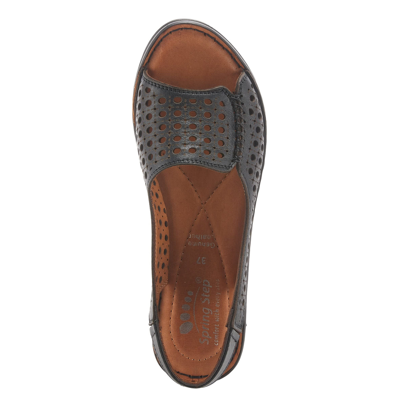 SPRING STEP JORDANA SANDAL BLACK / EU 42 / US 11