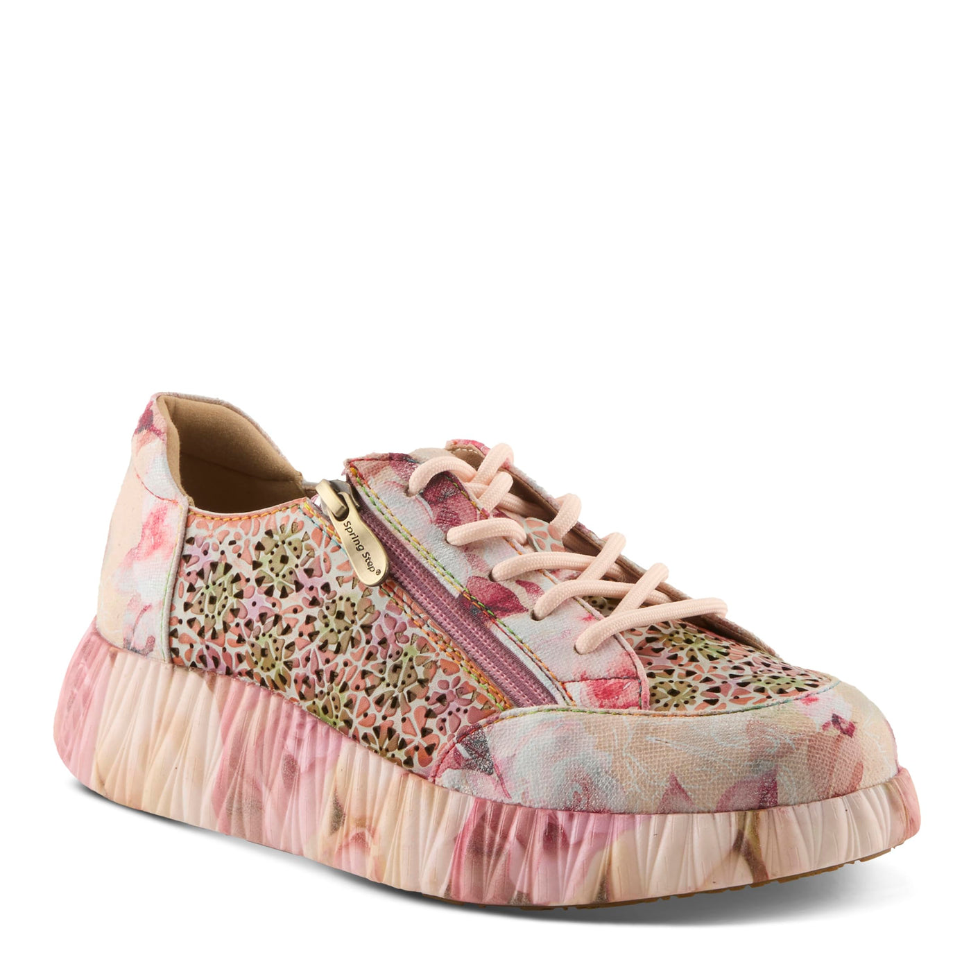 L'Artiste by Spring Step Women's Bloomington Sneaker, Blush Multi, 8.5
