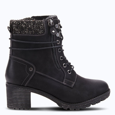 Spring Step Women's HELLEWN Combat Boot, Black, 42 M EU Medium EU (US 10.5 11 US)