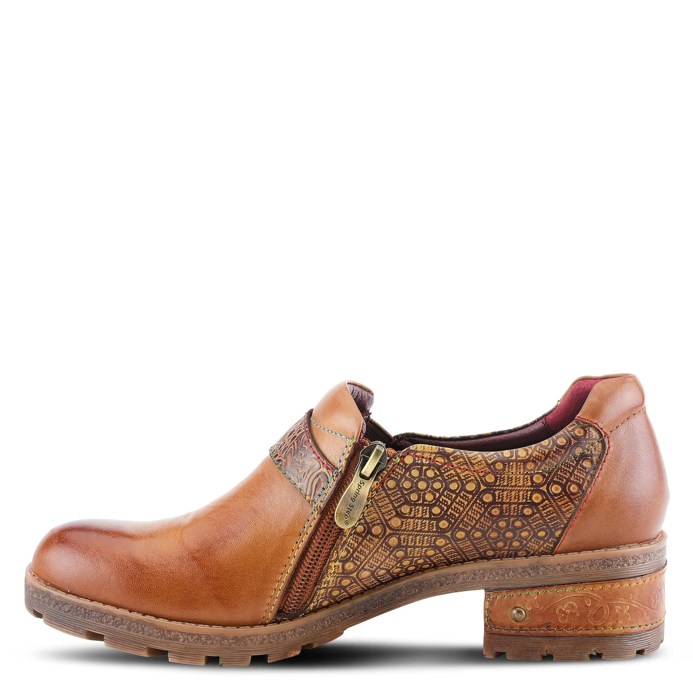 Spring Step L'Artiste Women's Magda Bootie Brown Multi EU 36 / US 5.5-6