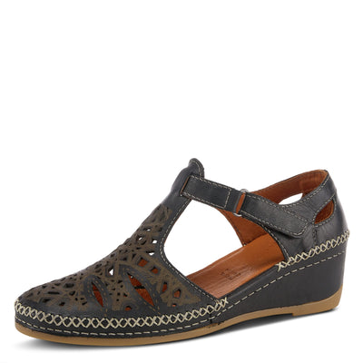 Spring Step Women's Irin T-Strap Shoe Black EU 38 / US 7.5-8