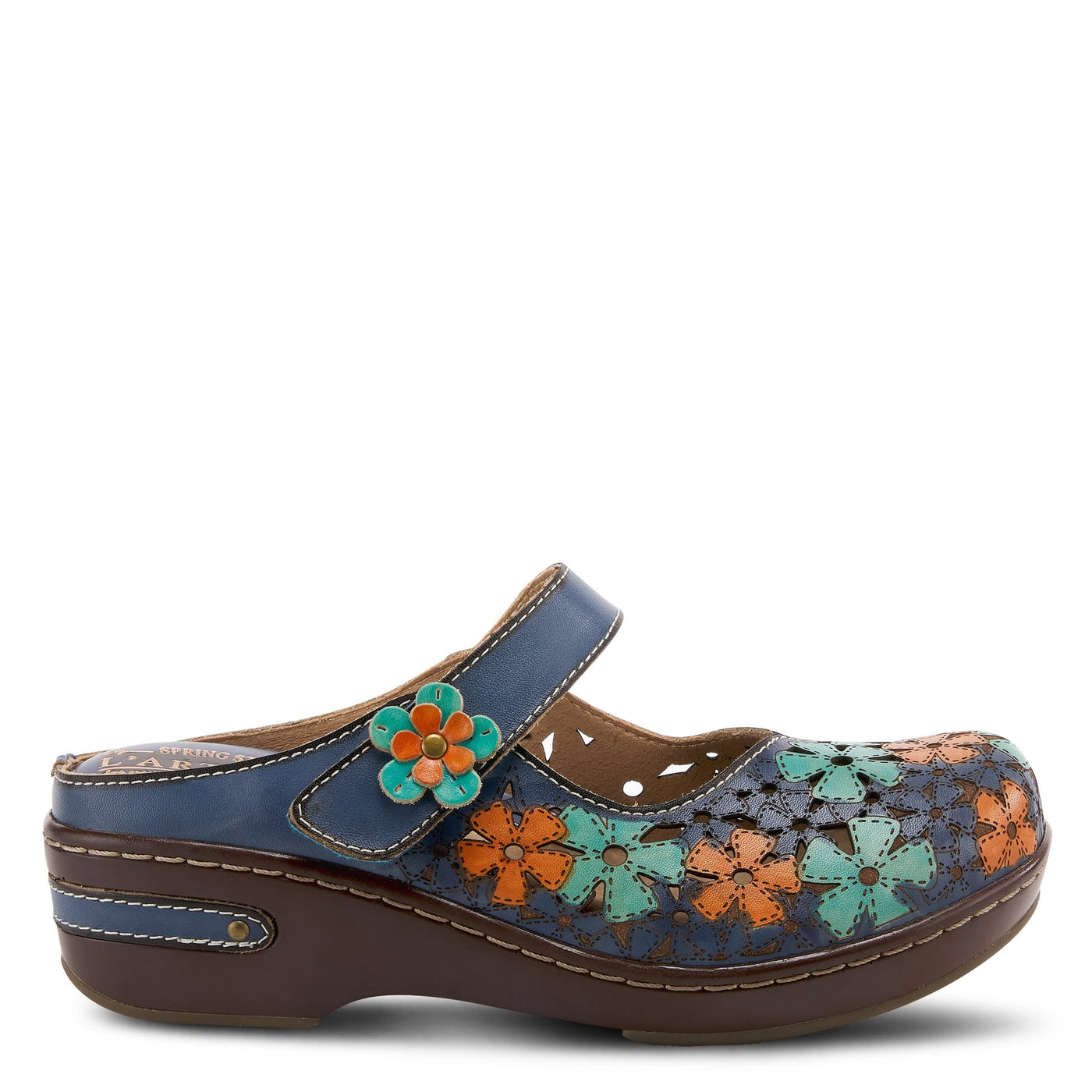 Spring Step L'Artiste Women's Anana Mary-Jane Shoe Blue Multi EU 35 / US 5