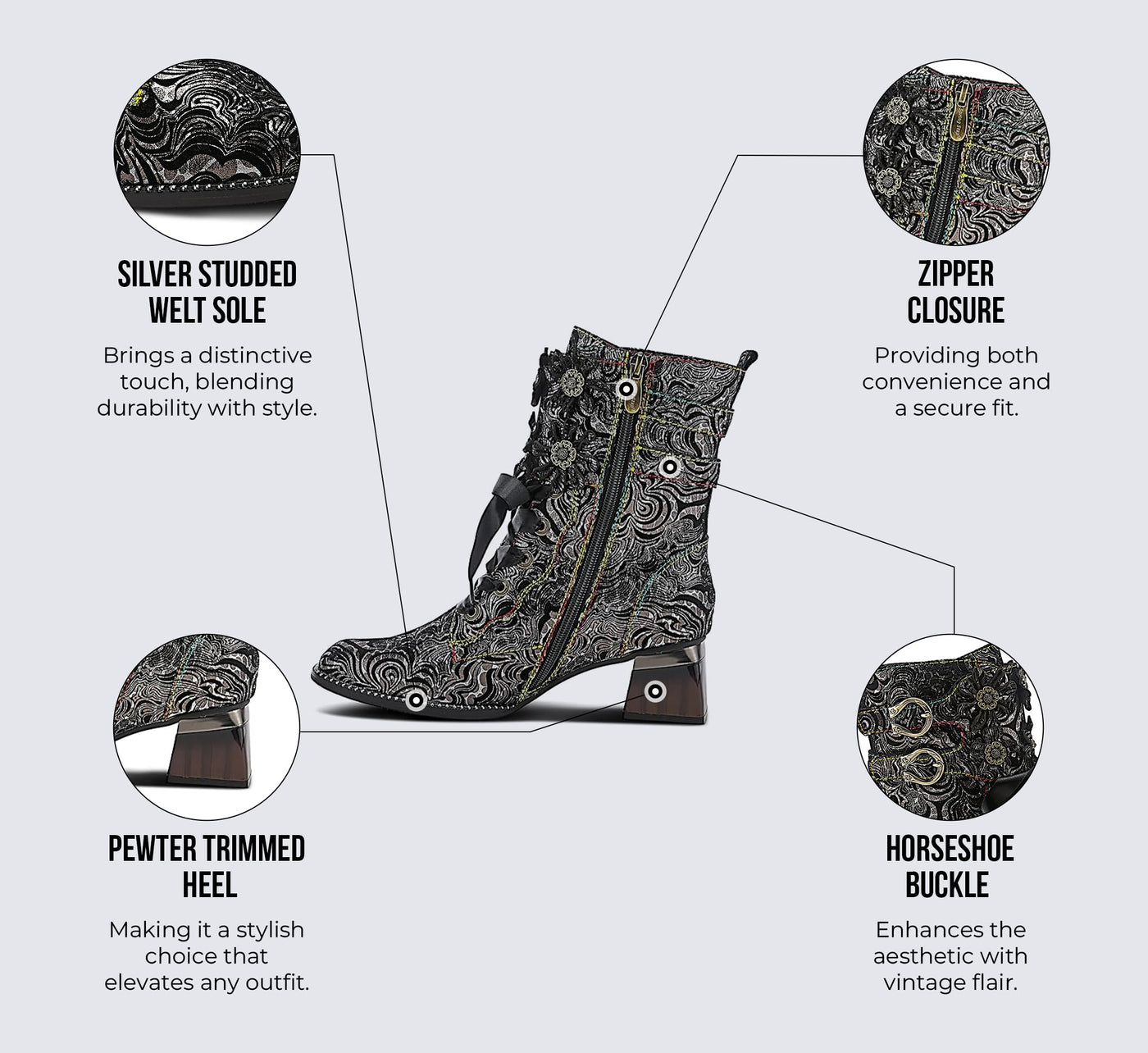 Spring Step L'Artiste Women's Originala Boot Black EU 40 / US 9