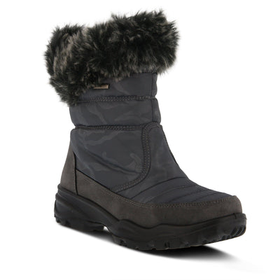 Spring Step Flexus Korine Nylon Boots for Women - Waterproof Camo Print Design Boots - Women's Snow Boots for Outdoor and Work Grey EU 40 / US 9