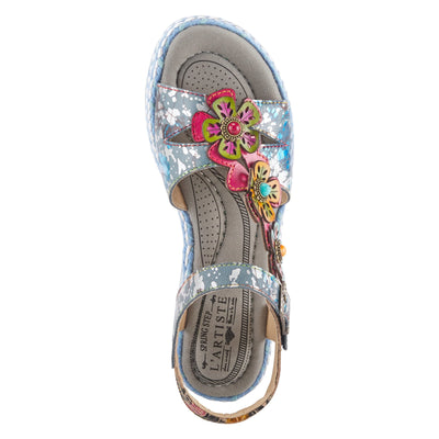 Spring Step L'Artiste Women's Rhodys Sandals Blue Multi EU 35 / US 5