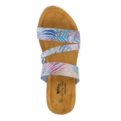 Spring Step Women's Butterpea Sandal, Blue Multi, 9