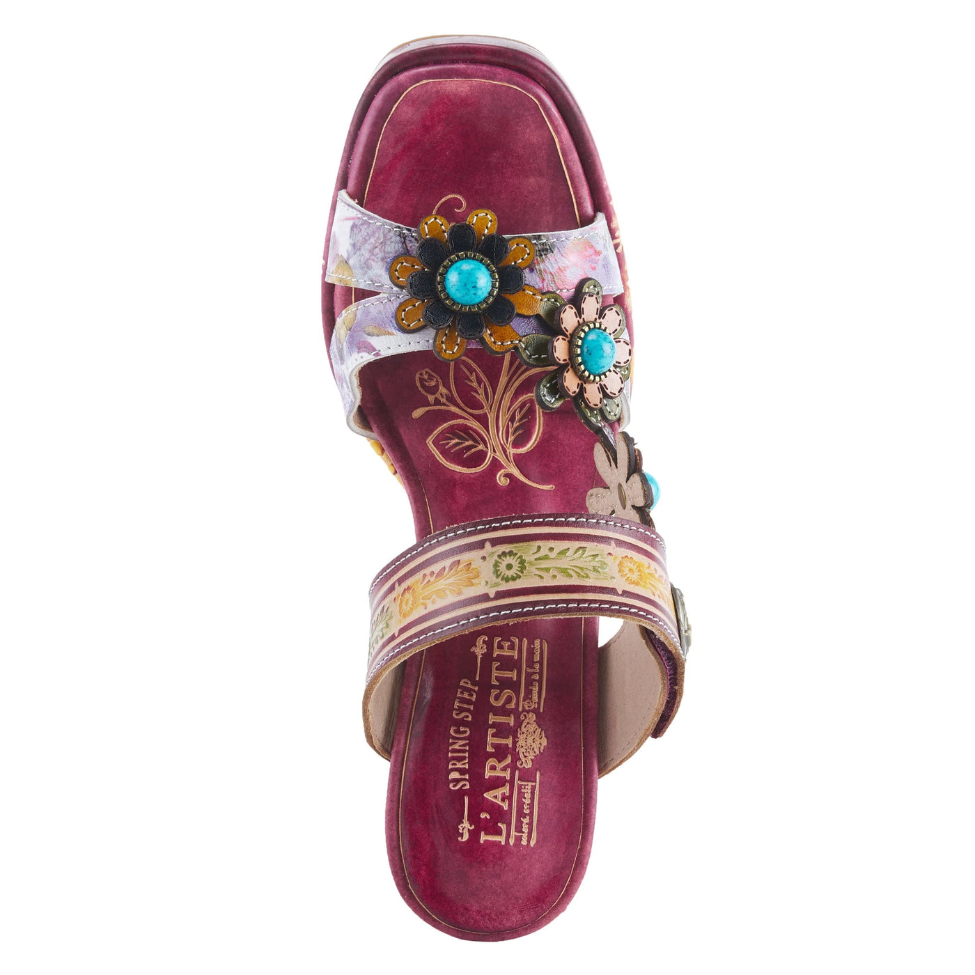L'Artiste by Spring Step Ginevra Plum Multi EU 36 (US Women's 5.5-6) M