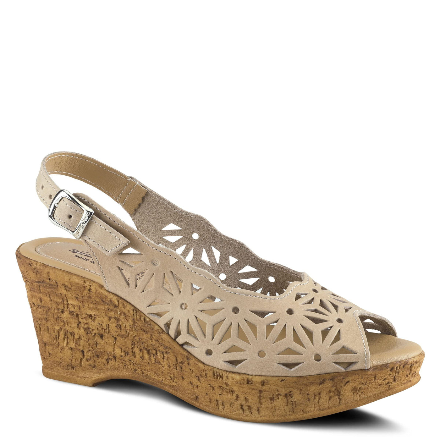 Spring Step Women's Abigail Slingback Sandal Beige EU 39 / US 8.5