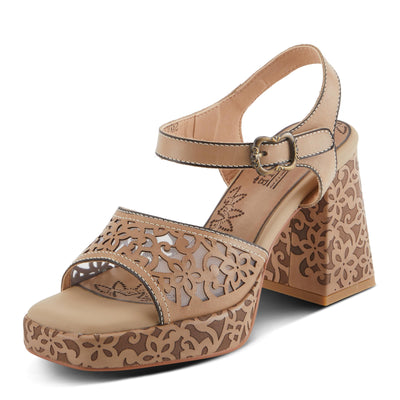 Spring Step L'Artiste Women's SAVYCHIC Platform Sandals - Open Toe, Leather and Mesh, Hook and Loop Closure